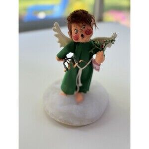 Annalee Doll 1996 Angel Vintage Green Slingshot Naughty Holly Christmas Vintage